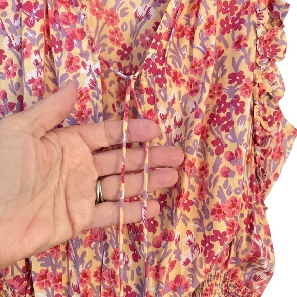 Poupette St. Barths Floral Triny Dress Size M - Picture 9 of 16